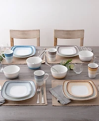 Noritake Colorscapes Desert Layers 4 Piece Square Place Setting