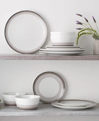 Noritake Colorscapes Canyon Layers 12 Piece Coupe Dinnerware Set