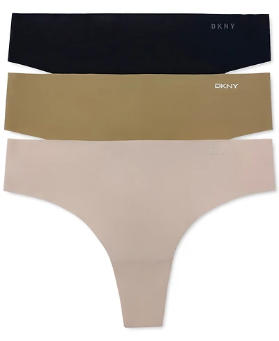 Dkny Women's 3-Pk. Litewear Cut Anywear Thong Underwear DK5026BP3
