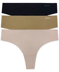 Dkny Women's 3-Pk. Litewear Cut Anywear Thong Underwear DK5026BP3