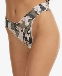 Hanky Panky Women's One Size Printed Original Rise Thong Underwear