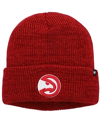 Men's '47 Red Atlanta Hawks Brain Freeze Cuffed Knit Hat