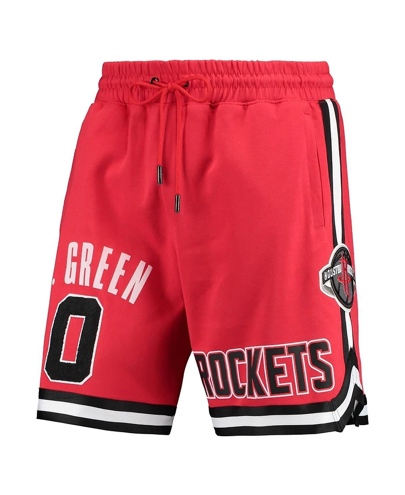Men's Pro Standard Jalen Green Red Houston Rockets Player Replica Shorts