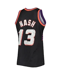Men's Mitchell & Ness Steve Nash Black Phoenix Suns 1996-97 Hardwood Classics 75th Anniversary Diamond Swingman Jersey