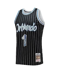 Men's Penny Hardaway Black Orlando Magic 1994-95 Hardwood Classics 75th Anniversary Diamond Swingman Jersey