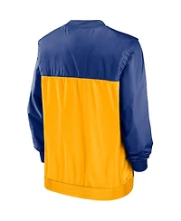 Men's Royal, Gold Milwaukee Brewers Cooperstown Collection V-Neck Pullover