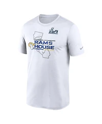 Men's Nike White Los Angeles Rams Super Bowl Lvi Champions Hometown T-shirt