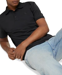 Calvin Klein Men's Regular-Fit Smooth Cotton Monogram Logo Polo Shirt