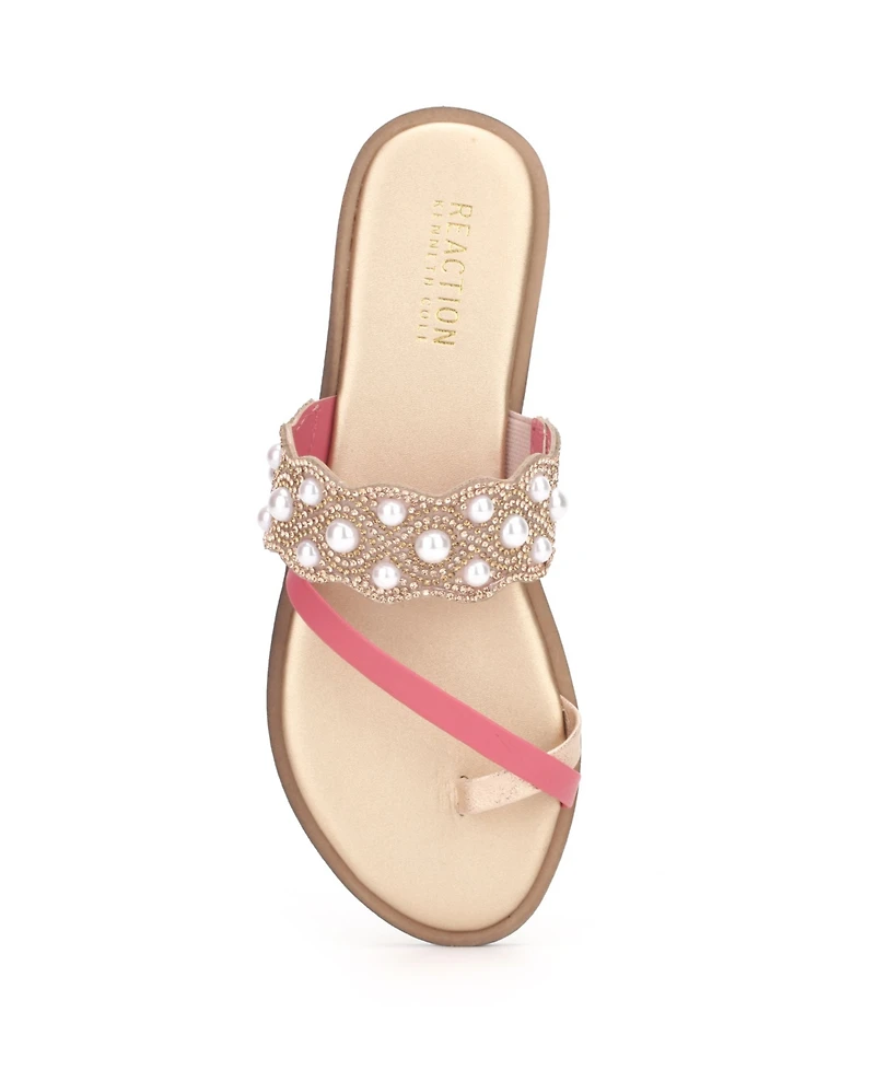 Kenneth Cole Reaction Women' Spring X Band Scallop Flat Sandals