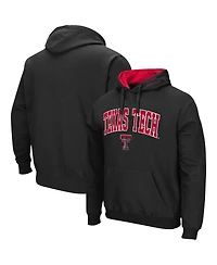 Men's Colosseum Black Texas Tech Red Raiders Arch and Logo 3.0 Pullover Hoodie