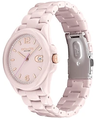 Coach Women's Greyson Blush Ceramic Bracelet Watch 36mm