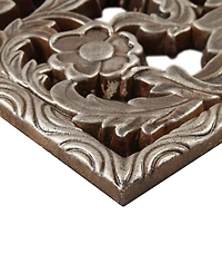 Madison Park Botanical Panel Carved Wall Set, 2 Piece