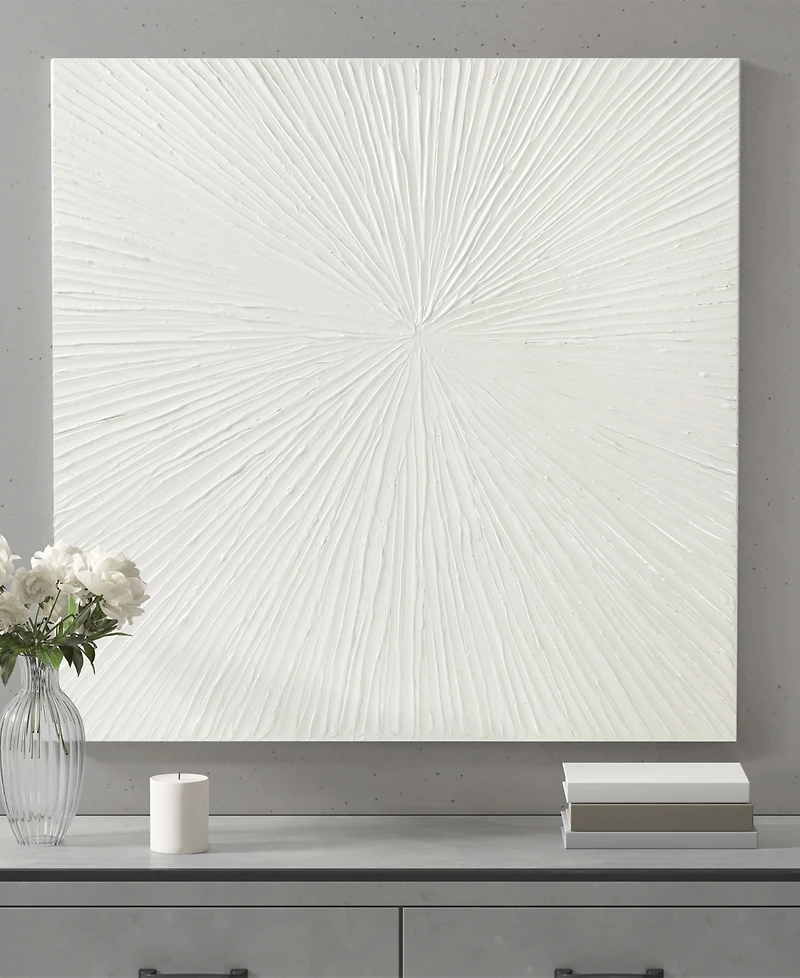 Madison Park Signature Sunburst Resin Dimensional Palm Box