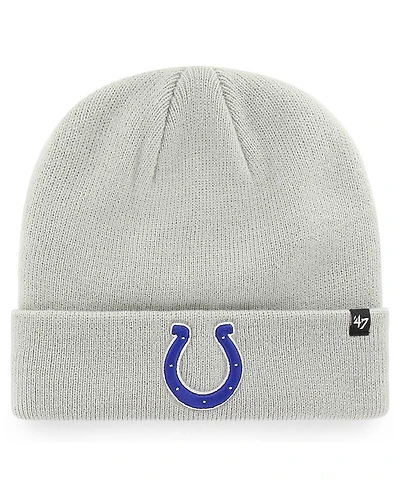 Men's '47 Gray Indianapolis Colts Secondary Basic Cuffed Knit Hat