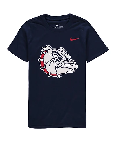 Big Boys Nike Navy Gonzaga Bulldogs Logo T-shirt
