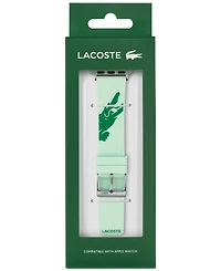 Lacoste Crocodile Print Turquoise Silicone Strap for Apple Watch 38mm/40mm