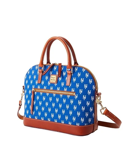 Women's Dooney & Bourke New York Mets Signature Domed Zip Satchel Purse