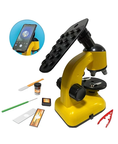 Curious Mind Children's Microscope Toy - View Through your Phone, 9 Piece