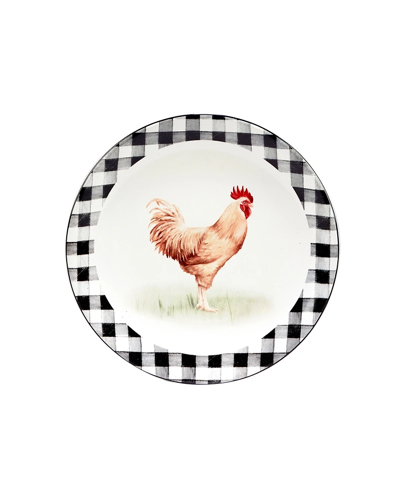 Certified International On The Farm Salad Plate, Set of 4