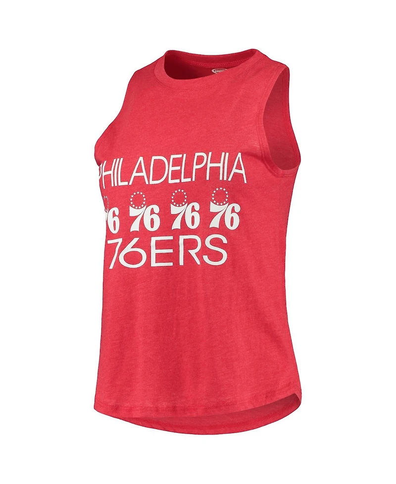 Women's Concepts Sport Royal, Red Philadelphia 76ers Tank Top and Pants Sleep Set