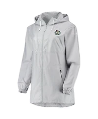 Women's Columbia Gray Boston Celtics Flashback Full-Zip Jacket