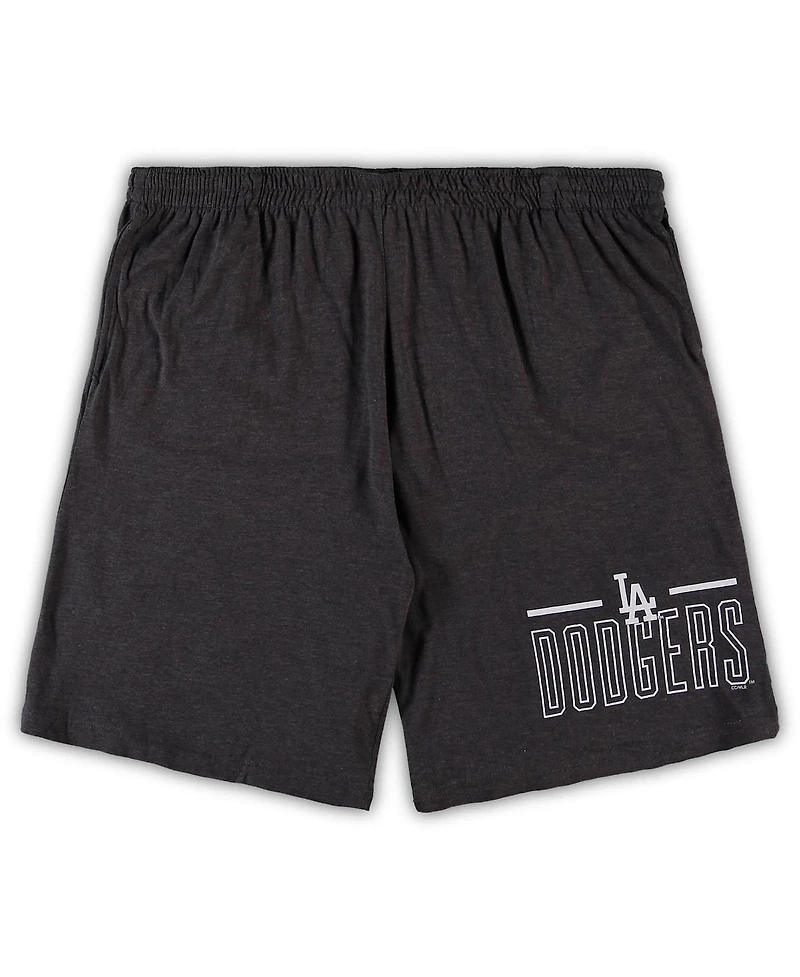 Men's Concepts Sport Royal, Charcoal Los Angeles Dodgers Big and Tall T-shirt and Shorts Sleep Set