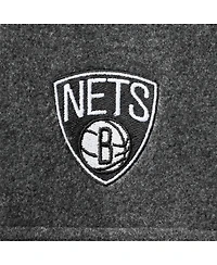 Men's Columbia Brooklyn Nets Heathered Charcoal Flanker Full-Zip Jacket