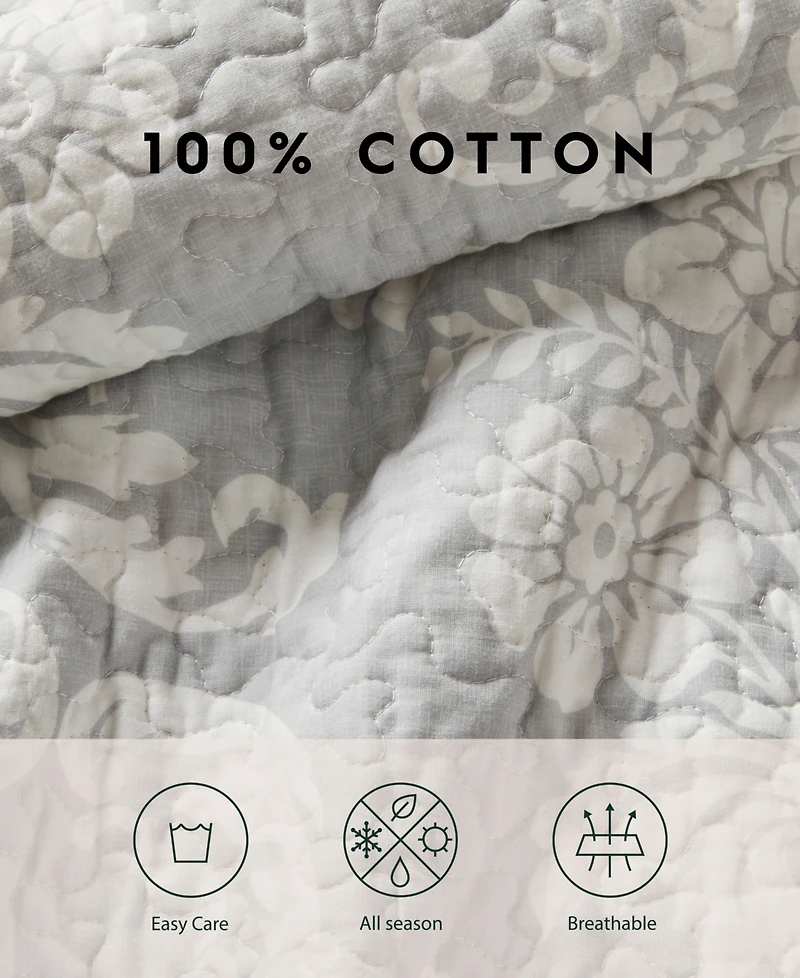 Laura Ashley Venetia 3-Pc. Quilt Set, Full/Queen