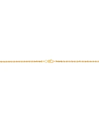Glitter Rope Link 16" Chain Necklace (2mm) in 10k Gold