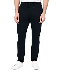 Society of Threads Men's Slim Fit Solid Drawstring Pants
