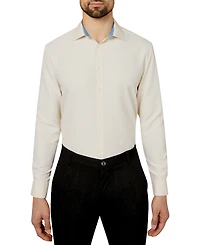 Calabrum Men's Regular Fit Solid Wrinkle Free Performance Dress Shirt