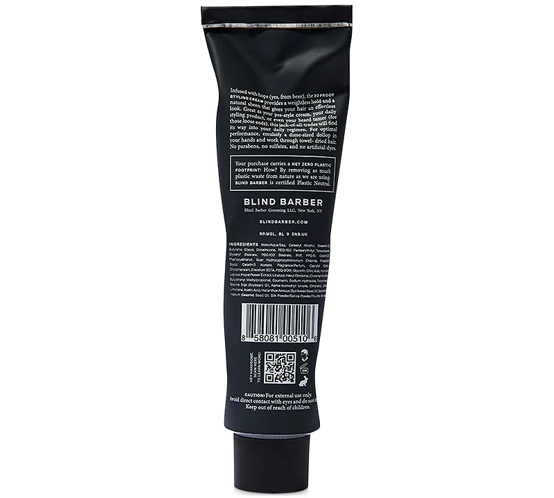 Blind Barber 30 Proof Styling Cream, 3.2-oz.
