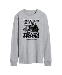 Men's Yellowstone Train Station Long Sleeve T-shirt