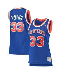 Women's Patrick Ewing Blue New York Knicks 1991-92 Hardwood Classics Swingman Jersey