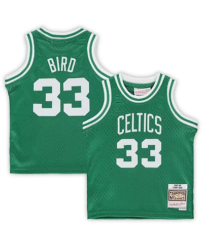 Boys and Girls Infant Larry Bird Kelly Green Boston Celtics 1985/86 Hardwood Classics Retired Player Jersey