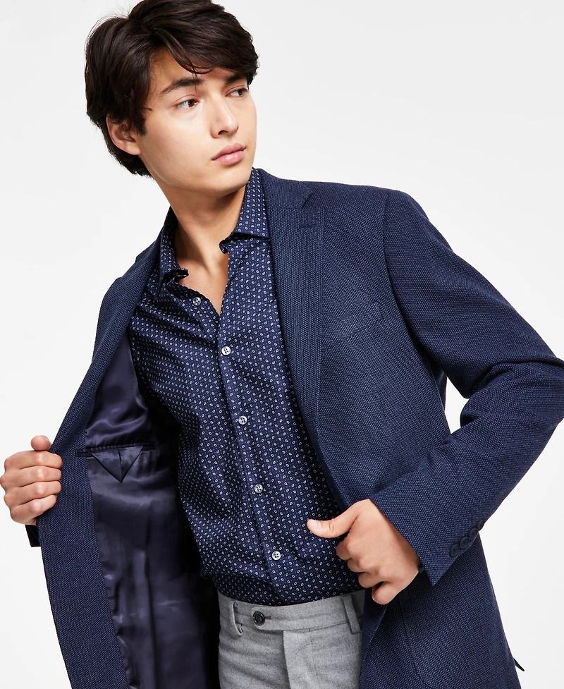 Calvin Klein Men's Slim-Fit Wool Textured Sport Coat
