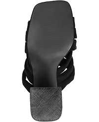 Journee Collection Women's Dorisa Woven Block Heel Sandals