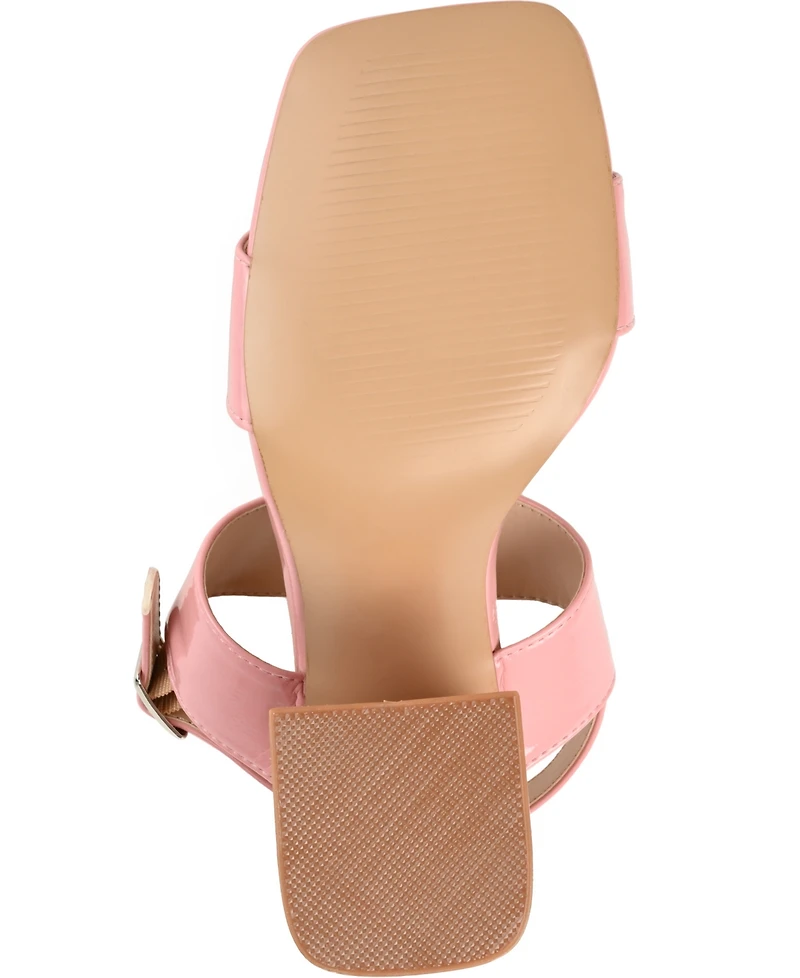 Journee Collection Women's Adras Block Heel Sandals