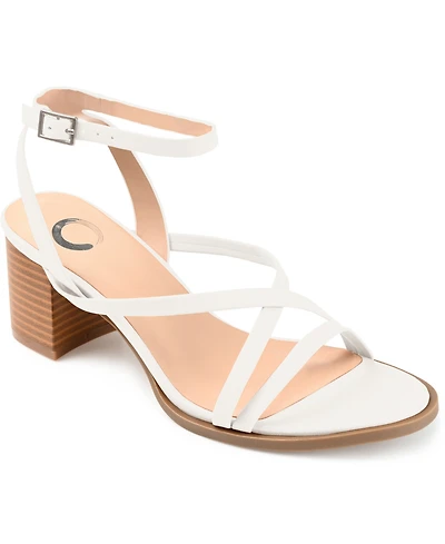Journee Collection Women's Anikah Block Heel Strappy Sandals
