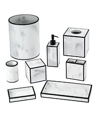 Avanti Jasper Framed Marble Look Resin Bath Accessories