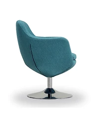 Manhattan Comfort Caisson Swivel Upholstered Accent Chair