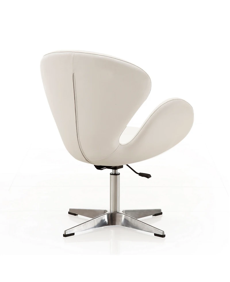 Manhattan Comfort Raspberry Adjustable Upholstered Swivel Chair