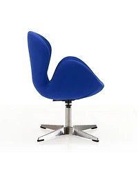 Manhattan Comfort Raspberry Adjustable Upholstered Swivel Chair
