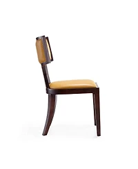 Manhattan Comfort Pulitzer 2-Piece Leatherette Upholstered Dining Chair Set