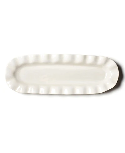 Coton Colors Signature White Ruffle Skinny Tray