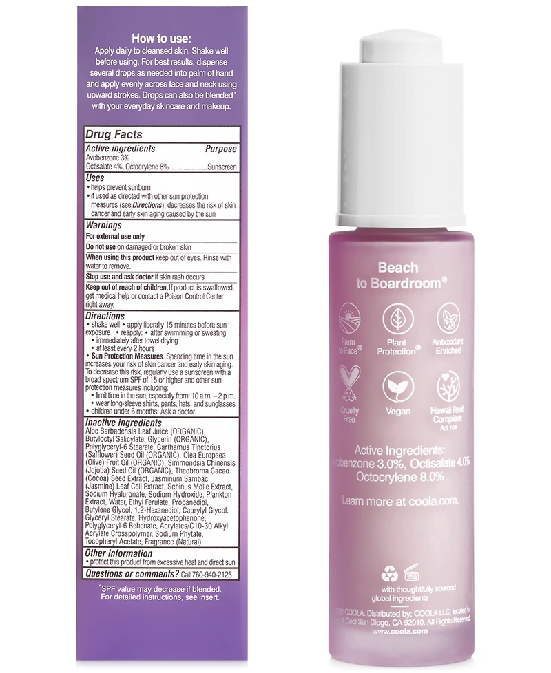 Coola Sun Silk Drops Spf 30