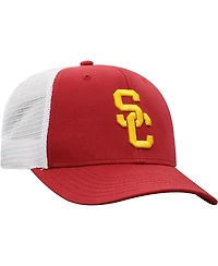 Men's Top of the World Cardinal, White Usc Trojans Trucker Snapback Hat