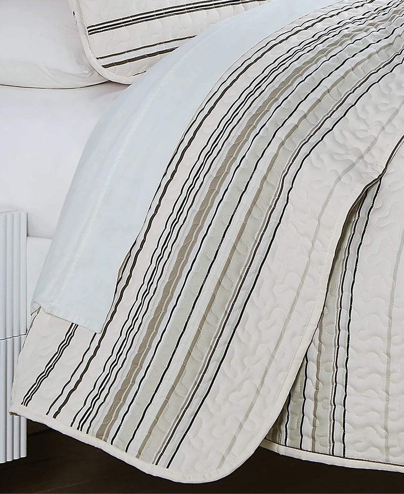 Southshore Stripe 3-Pc. Quilt Set, Full/Queen