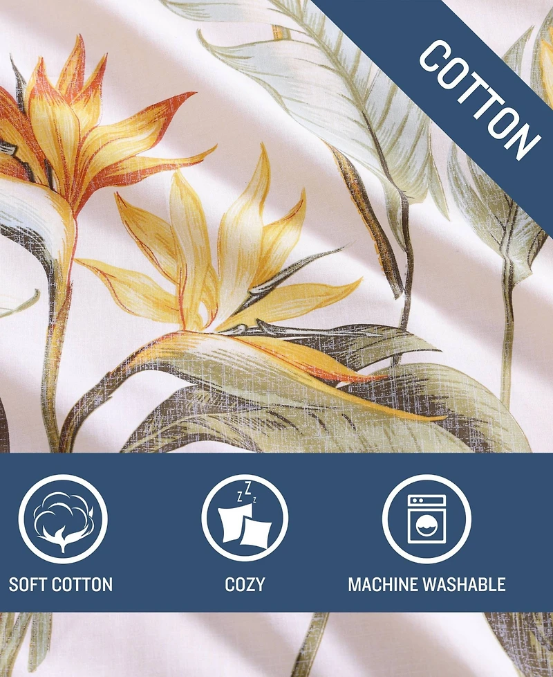 Tommy Bahama Home Birds of Paradise 4 Piece Comforter Set, King