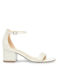 Betsey Johnson Women's Mari Block Heel Evening Sandals